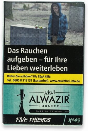 Alwazir Shisha Tabak Five Friends No.49 20g