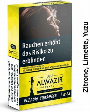 Alwazir Yellow Sunshine No. 32 Shisha Tabak 50g