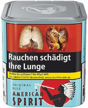 American Spirit Tabak Original Blue 80g Dose Feinschnitt