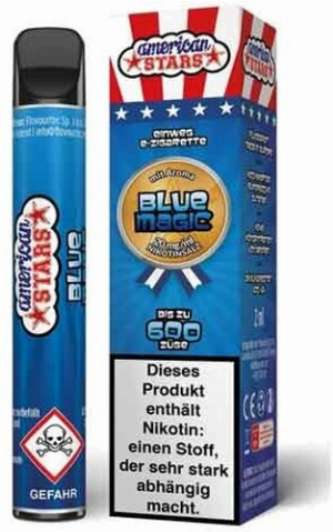 American Stars Einweg E-Zigarette Blue Magic Aroma 20mg