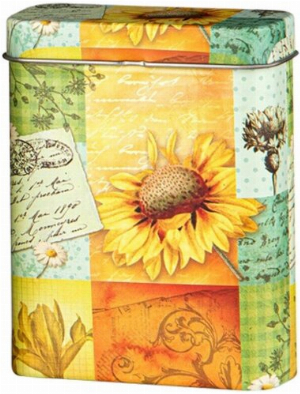 Angelo Blumen Metall Zigarettenbox Sonnenblume