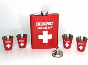 Angelo Flachmann Set Emergency back up 6oz.