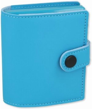 Angelo Metall Etui mit Geld und Kartenfach Blau