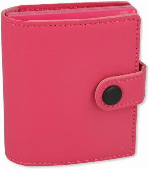 Angelo Metall Etui mit Geld und Kartenfach Pink