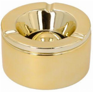 Angelo Windaschenbecher Keramik Gold glänzend