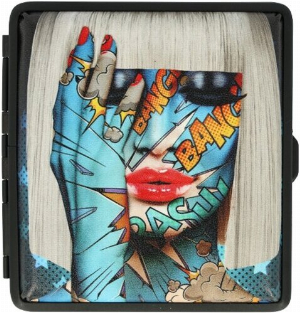 Angelo Zigaretten Etui Lederimitat Tatoo Girl Nr. 4