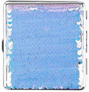 Angelo Zigaretten Etui Pailletten 20er blau