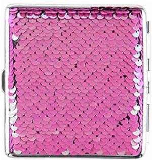Angelo Zigaretten Etui Pailletten 20er rosa