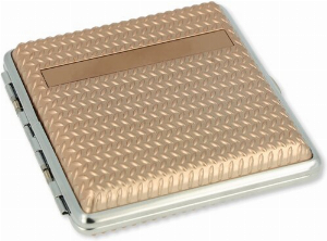 Angelo Zigaretten Etui Riffelblech Rosegold