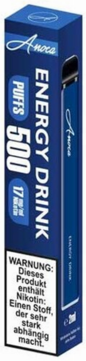 Anoca 500 Einweg E-Shisha Energy Drink 17 mg Nikotin