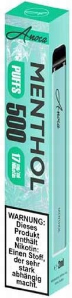 Anoca 500 Einweg E-Shisha Menthol 17 mg Nikotin