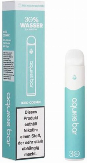 Aquios Bar Iced Cosmic Einweg E-Zigarette auf Wasser Basis 20mg