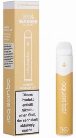 Aquios Bar Mango Passion Ice  Einweg E-Zigarette auf Wasser Basis 20mg
