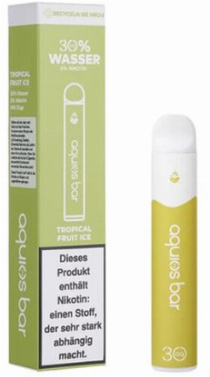 Aquios Bar Tropical Fruit Ice Einweg E-Zigarette auf Wasser Basis 20mg