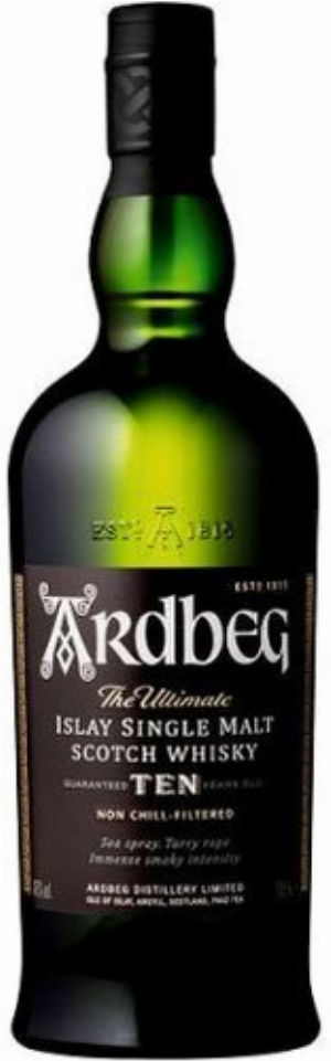 Ardbeg Single Malt Whisky 10 Years Glas/EW 0,7l 46% vol.