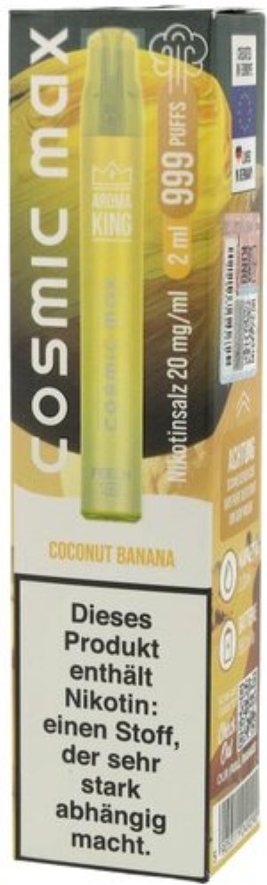Aroma King Cosmic Max Einweg E-Zigarette Coconut Banana 20mg