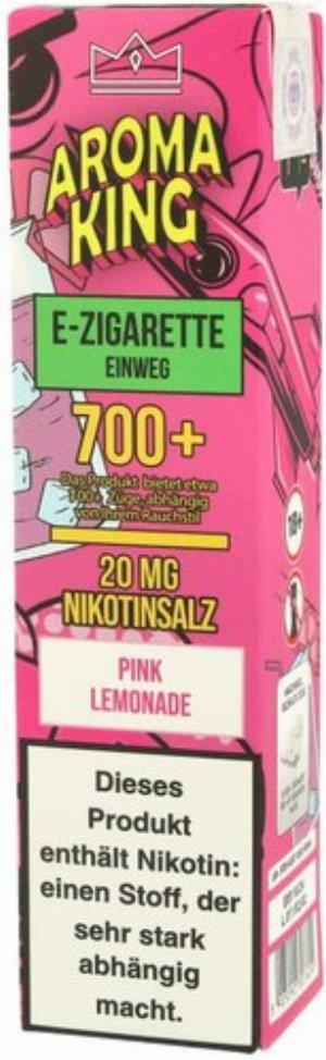 Aroma King Einweg E-Zigarette Pink Lemonade 20mg