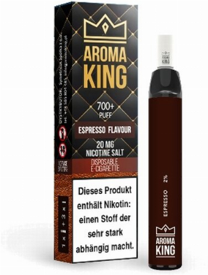 AROMA KING Espresso Einweg E-Shisha 20mg Nikotinsalz