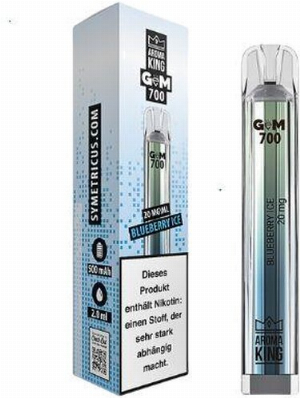 Aroma King Gem 700 Blueberry Ice Einweg E-Zigarette 20mg