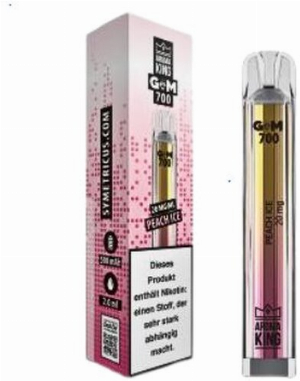 Aroma King Gem 700 Peach Ice Einweg E-Zigarette 20mg