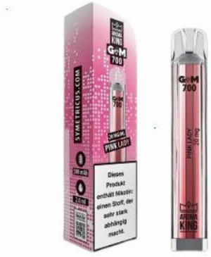 Aroma King Gem 700 Pink Lady Einweg E-Zigarette 20mg