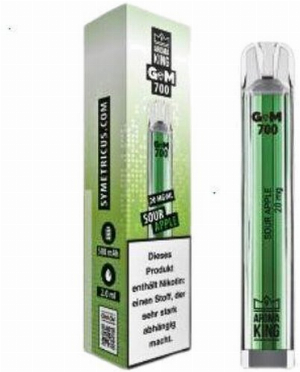 Aroma King Gem 700 Sour Apple Einweg E-Zigarette 20mg
