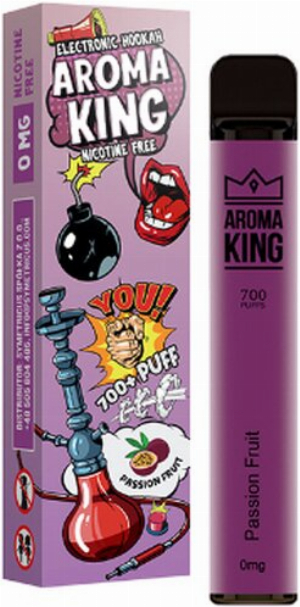 Aroma King Passion Fruit Einweg e-Shisha ohne Nikotin ca. 700 Züge