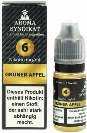 AROMA SYNDIKAT Grüner Apfel Liquid 10 ml 6mg