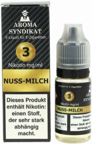 AROMA SYNDIKAT Nuss Milch Liquid 10 ml 3mg