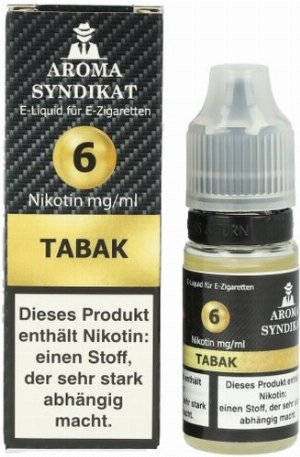 AROMA SYNDIKAT Tabak Liquid 10 ml 6mg
