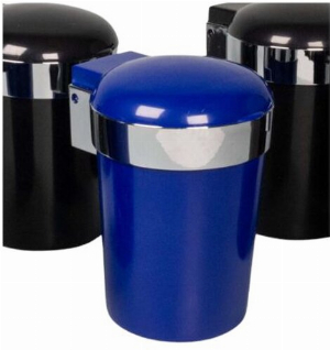 Aschenbecher fürs Auto Blau mit LED Licht
