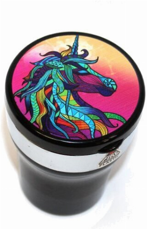 Aschenbecher fürs Auto Einhorn mit LED Leuchte 