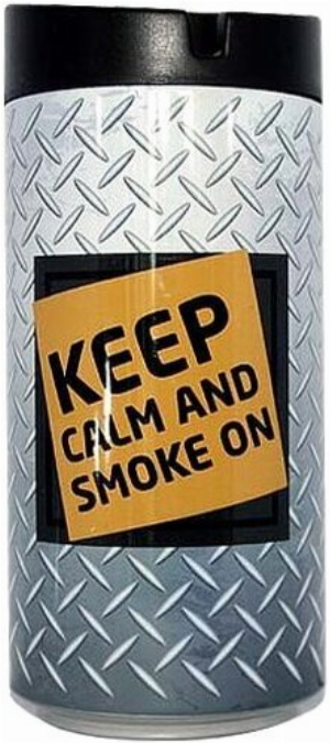 Aschenbecher fürs Auto Keep Calm Silber-Grau