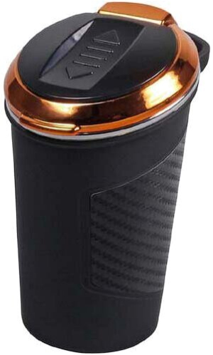 Aschenbecher fürs Auto mit USB und Anzünder Kupfer