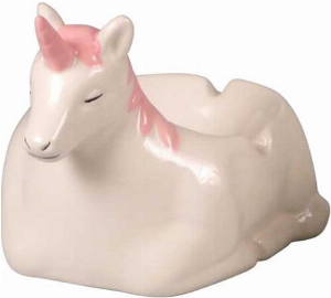 Ascher Keramik Einhorn rosa