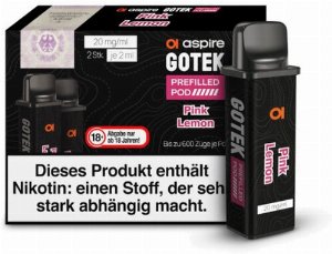 aspire GOTEK Pink Lemon prefilled Pod 2x2ml 20mg