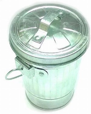 Atomic Aschenbecher Trash Can Chrom