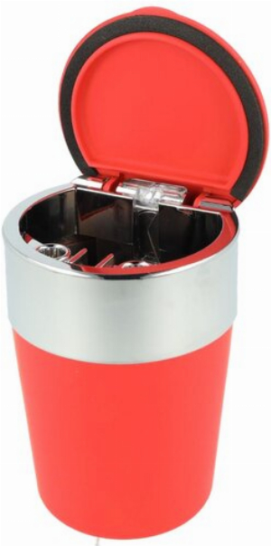 Atomic Auto-Aschenbecher mit LED Rubber Rot