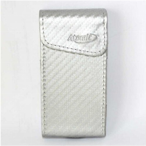 ATOMIC Etui für IQOS 2.4 Carbon-Optik silber