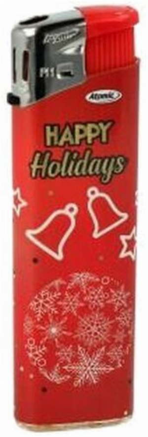 Atomic Feuerzeug Happy Hollidays X-Mas 9v10