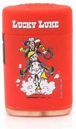 Atomic Jet Feuerzeug Lucky Luke rot