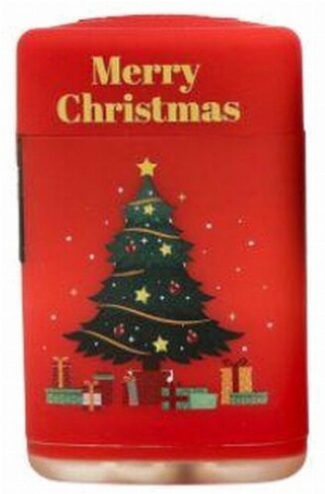 Atomic Jet Flame Feuerzeug Merry Christmas Weihnachtsbaum