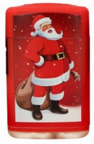 Atomic Jet Flame Feuerzeug Merry Christmas Weihnachtsmann im Schnee