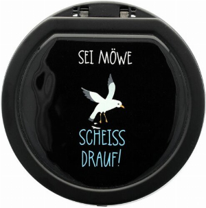 Atomic Metall Aschenbecher Möwe Sterneinsatz mit Deckel