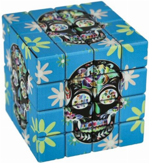 Atomic Metall Grinder Cube Skull,blau 4-teilig