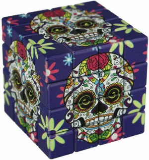 Atomic Metall Grinder Cube Skull,lila 4-teilig