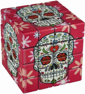 Atomic Metall Grinder Cube Skull,pink 4-teilig