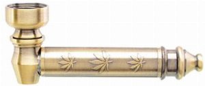 Atomic Metall Pfeife Antik Gold