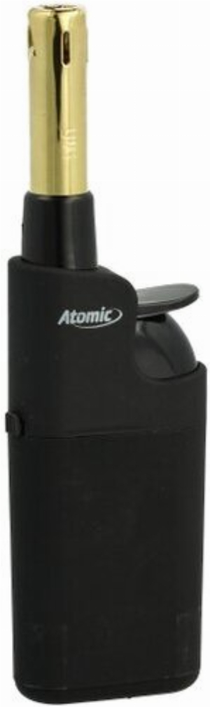 Atomic Mini Stabfeuerzeug Black Line Gold