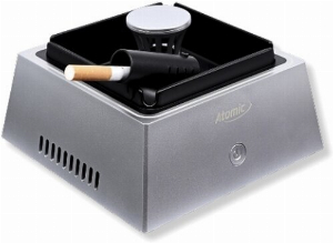 Atomic Rauchfrei Aschenbecher Silber